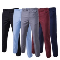 2021 Offre Spéciale Mens Costumes Pantalon D'affaires Formel Dernière Couleur Noire Robe Pantalon Homme grande Taille Pour les hommes