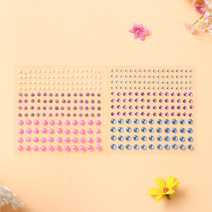 Pegatina de tatuaje de uñas DIY para niñas, de música Festival, piedras y diamantes de imitación, joyas de maquillaje, accesorios faciales temporales para fiesta - Product Image 5