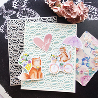 Matrices de découpe métalliques, pochoirs creux pour scrapbooking, outils de bricolage, gabarits pour la création de cartes en papier et la décoration d'albums