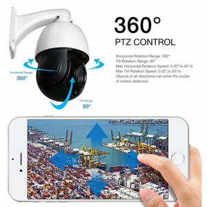 كاميرا IP POE PTZ بدقة 4K و8 ميجابكسل مع تكبير بصري 20x وتتبع تلقائي، إنذار حركة الإنسان/المركبة، كاميرا قبة سريعة مع ميكروفون مدمج - Product Image 3