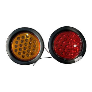 Feu latéral LED rond 24V pour remorque de camion, système d'éclairage de remplacement en plastique pour signalisation - Product Image 2