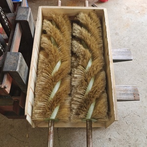 תעשייתי חוט נירוסטה גלילי פלדה מברשת רולר יעיל להסרת ליטוש זיפים חומר פלסטיק למתכת - Product Image 4