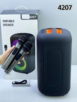 Altavoces Amplificados Karaoke, Altavoces Grandes para Exteriores, Fiesta de DJ, Altavoz Karaoke Dual de 4 Pulgadas con Micrófono y Bluetooth