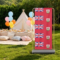 Toile de fond pliable personnalisée avec drapeau des Bermudes, disponible en plusieurs tailles, pour les rassemblements festifs, les séances photo en studio et la décoration murale