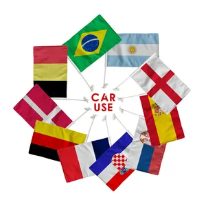 Flagnshow 30x45 см двусторонние автомобильные флаги, веер, Автомобильные украшения, аксессуары, Автомобильный флаг страны