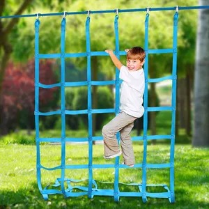 OEM Ninja Warrior Line Slackline Obstacles Course Monkey Bar With Ladders For Sale