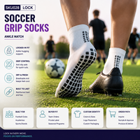 Chaussettes de football antidérapantes pour équipes de football, marque privée avec contrôle qualité et spécifications