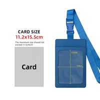 Porte-cartes personnalisé avec votre texte et logo, très grand format, avec cordon de cou, pour événements d'entreprise, grands spectacles, expositions, foires