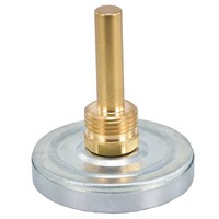 Termometer Bimetalik Tipe Pointer Tahan Suhu Tinggi, Digunakan untuk Pipa Boiler Industri untuk Mengukur Suhu.