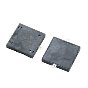 Zumbador Pasivo Piezoeléctrico SMD de 16*16*H2.5MM, 5V 4KHZ, Material LCP, Color Negro, Certificado ISO9001, SPL Mín. 75dB, Accionamiento Externo - Product Image 1