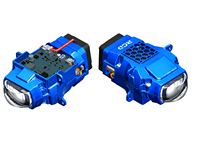Nouveau Phare Bi-LED Moderne RCD avec Logo Personnalisé Gravé au Laser, 2600LM Ultra Lumineux, Lentille à Revêtement Bleu, Boîtier Carré 60mm, pour Conduite Tout-Terrain, 12V 72W 5000K
