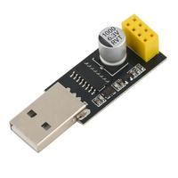 Adaptador de Módulo WiFi CH340 USB a ESP8266 ESP-01, Comunicación Inalámbrica para Computadora y Teléfono, Placa de Desarrollo WiFi para Microcontroladores