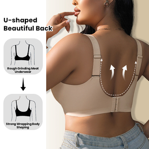 <span class=keywords><strong>Sujetador</strong></span> invisible sin aros de una pieza <span class=keywords><strong>para</strong></span> mujer, uso diario, personalizado, color nude profundo, suave, con soporte, push-up, invisible, camisetas blancas lisas de verano - Product Image 3