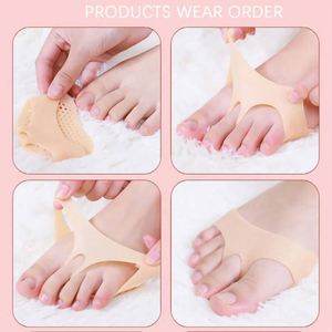 Coussinets métatarsiens en silicone pour femmes, demi-semelles pour talons hauts, inserts anti-douleur pour les pieds, soin des ampoules, coussinets en gel - Product Image 6