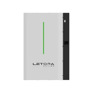 LETOPAファクトリーダイレクトIP655kwh Lifepo4 48v 100ah200ah壁掛け式リチウム電池10kwh