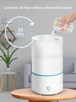 Diffuseur d'aromathérapie simple pour la maison, la chambre à coucher, 3L, diffuseur ultrasonique silencieux pour le bureau, humidificateur d'air
