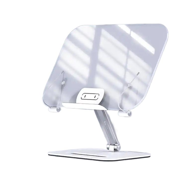 Складная подставка для поваренной книги, прозрачный акриловый держатель для книг, Портативный прочный легкий держатель для документов, подставка для чтения книг