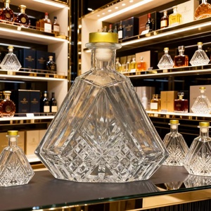 Botella de Licor de 200 ml al por Mayor, Botella de Vidrio Transparente para Whisky, <span class=keywords><strong>Vodka</strong></span>, Tequila, Brandy, Ginebra, Logotipo Personalizado, Suministro Directo de Fábrica - Product Image 4