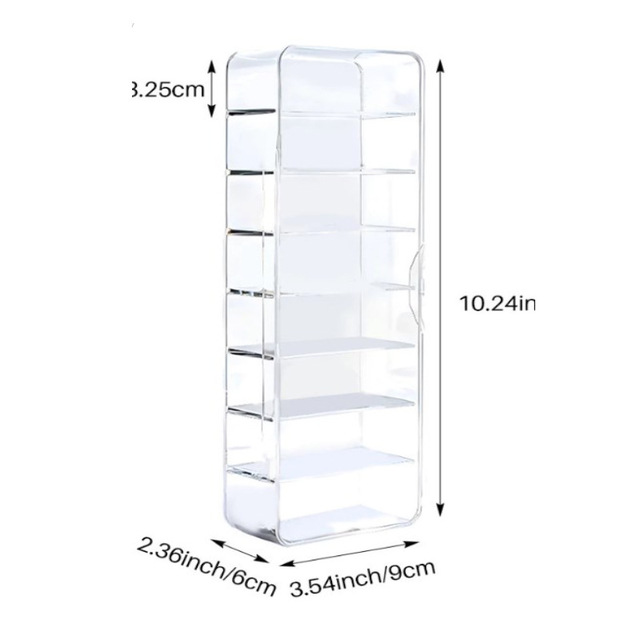 High-quality Precision-made Large-sized Acrylic Flip-top Standing Type Cable Storage Box Transparent Compartments Desktop