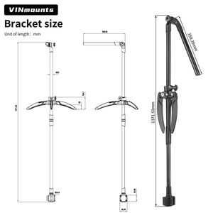 Trépied de pêche sur glace, support sonde réglable télescopique stable pour sonar/échosondeur Garmin LVS34 Mega Live - Product Image 2