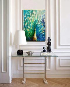 Décoration intérieure moderne Décoration murale tête d'animal <span class=keywords><strong>Peinture</strong></span> en porcelaine cristal Arts muraux Maison Salon Hôtel - Product Image 4