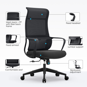 Silla de Oficina Ergonómica NOEL al Por Mayor, Silla de Escritorio con Respaldo Alto, Silla Reclinable de Malla Moderna, Envío Gratis, Sillas de Oficina - Product Image 6