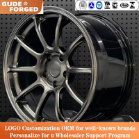 Jantes en alliage d'aluminium GUDECustom multi-rayons super légères pour voiture, 4 ou 5 trous, TC105, 15, 16, 17 pouces, ET40, 4x100, 5x100, 5x112, 5x114.3