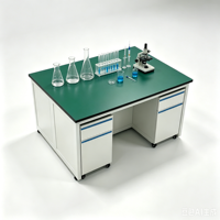 Banc de travail de laboratoire en acier Baitu ISO9001 avec armoire mobile en bois pour les tests physiques et chimiques généraux en laboratoire