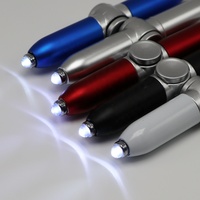 Stylo Gyro Multifonctionnel Créatif 2024 pour le Doigt – Réduit la Pression – Stylet Anti-stress – Stylo Bille avec Lumière LED