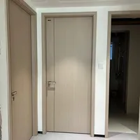 Porte en bois ignifuge durable certifiée CE ISO, couleur personnalisée pour école, hôpital, restaurant