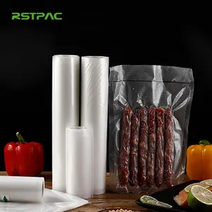 Sacos de vácuo de vários tamanhos de qualidade alimentar para alimentos em relevo em forma de bolinhas sacos de embalagem a vácuo de nylon PE