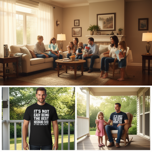 Camiseta Best Husband Ever para hombre, de algodón, manga corta, cuello redondo, regalo para el día del padre - Product Image 3