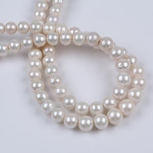 Perles baroques blanches d'eau douce naturelles Zhuji 11-14 mm, perles en vrac pour la fabrication de bijoux, accessoires colorés, matériel - Product Image 2