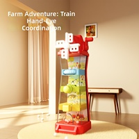 Jeu éducatif Montessori sur le thème de la ferme pour bébés : Boîte à commutateurs et mécanismes pour l'apprentissage précoce