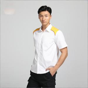 メンズワークウェア半袖シェルシャツサマーワークウェアスタッフワーキングユニフォーム - Product Image 2