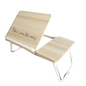 Bureau portable pliable pour lit, <span class=keywords><strong>en</strong></span> bois, pour manger, travailler, lire et écrire - Product Image 3