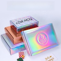 Caja de Cartón Corrugado con Logotipo Personalizado, Recubrimiento UV y Relieve para Embalaje de Ropa, Prendas de Vestir y Lencería Reciclable