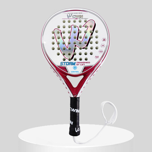 Camewin Raqueta <span class=keywords><strong>de</strong></span> Pádel para Mujer, Cubierta para Raqueta <span class=keywords><strong>de</strong></span> Pádel, Raqueta Profesional <span class=keywords><strong>de</strong></span> Tenis Playa <span class=keywords><strong>de</strong></span> Fibra <span class=keywords><strong>de</strong></span> Carbono - Product Image 2