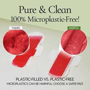Truly Organic INERTIA Pads-Le prisme avec des ailes pour les femmes Absorption régulière (10 unités) -(Lot de 1) 100 coton biologique - Product Image 6