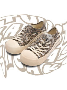 2026 Baskets tendance pour femme en toile à bout épais, style rétro, basses, à semelle épaisse et plateforme, décontractées, respirantes, pour la marche - Product Image 2