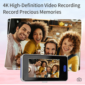 Máy ảnh kỹ thuật số mini màn hình cảm ứng di động dành cho người mới bắt đầu, quay video 4K cao cấp, chụp ảnh selfie 1080p, lọc ảnh, nghe nhạc MP3, sạc Type-C, kiểu dáng thời trang, hỗ trợ thẻ nhớ SD - Product Image 4