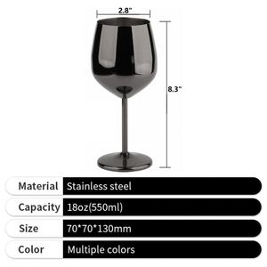 แก้วไวน์โลหะสีทองปี 2025 แก้วแชมเปญเหล็กตกแต่งกระจกเงาหรูหราขนาด 18 ออนซ์ สำหรับงานแต่งงาน - Product Image 4