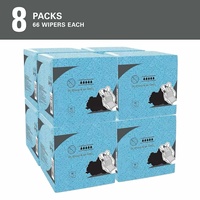 Lingettes industrielles perforées en tissu non-tissé Meltblown, sans peluches, pour le nettoyage puissant des huiles et graisses, avec motif écorce