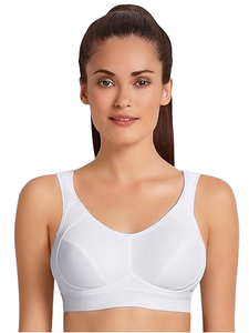 Women's High Support Sports <b>Bra</b> Breathable Four-Way <b>Stretch</b> Front Logo Quick Dry Yoga Fitness Running Casual <b>Bra</b> - Product Image 2