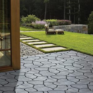 Outdoor Interlocking Plastic <strong>Decking</strong> Tile Flooring in Stone Grey - Product Image 1