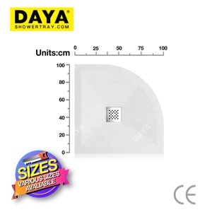 Salle de bain haute qualité Styles automatiques italiens avancés ciment gris pierre résine plateaux de <span class=keywords><strong>douche</strong></span> Base de <span class=keywords><strong>douche</strong></span> - Product Image 5