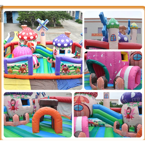 Venta al por mayor marca WINWAY gran parque infantil inflable al aire libre 3 años de garantía 100 + diseños temáticos 25-200 capacidad todas las edades mínimo - Product Image 5