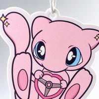 FTQS Désodorisant de voiture suspendu en forme de chat mignon, Chibi Pink Kitty, format carte, OEM, marque privée, longue durée, cadeau