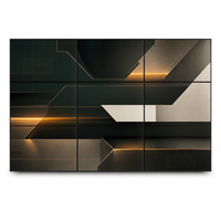 Mur vidéo LCD IPS 55 pouces, cadre de 3,5 mm, luminosité 700 cd/m², écran de signalisation numérique à assembler pour la surveillance commerciale et la sécurité