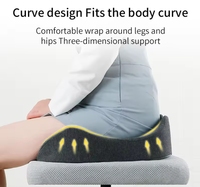 Coussins de siège en mousse à mémoire de forme orthopédiques antidérapants Coussin anti-décubitus pour soulager la douleur hémorroïde Oreiller confortable en forme de beignet
